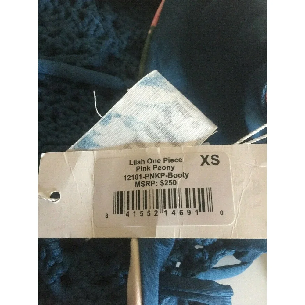 NWT Frankies Bikinis Lilah Swimsuit Pink Peony XS